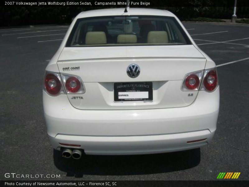 Campanella White / Pure Beige 2007 Volkswagen Jetta Wolfsburg Edition Sedan