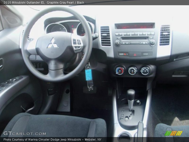Graphite Gray Pearl / Black 2010 Mitsubishi Outlander ES