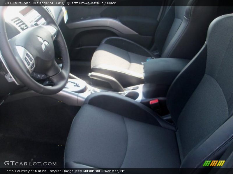 Quartz Brown Metallic / Black 2010 Mitsubishi Outlander SE 4WD