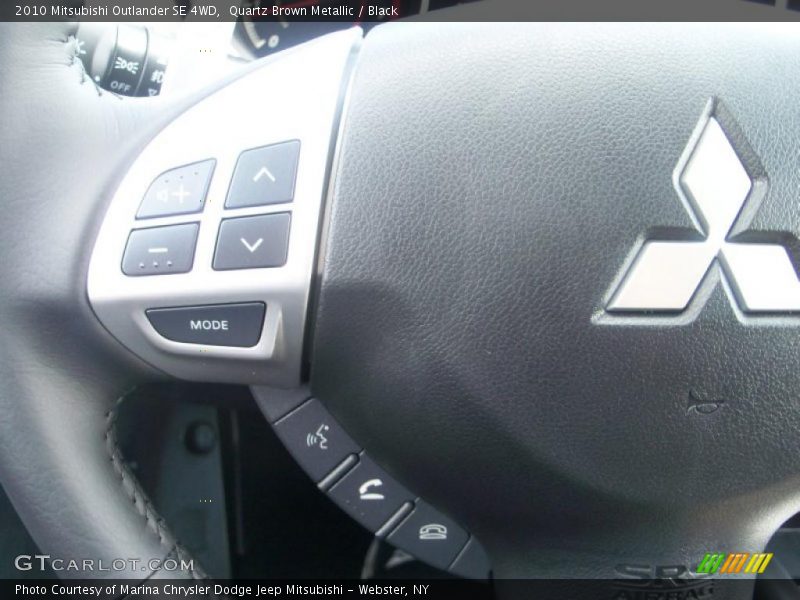 Quartz Brown Metallic / Black 2010 Mitsubishi Outlander SE 4WD