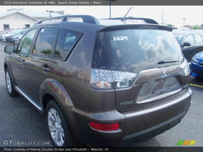 Quartz Brown Metallic / Black 2010 Mitsubishi Outlander SE 4WD
