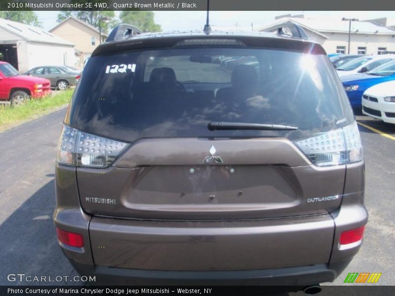 Quartz Brown Metallic / Black 2010 Mitsubishi Outlander SE 4WD