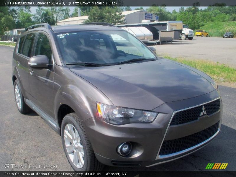 Quartz Brown Metallic / Black 2010 Mitsubishi Outlander SE 4WD