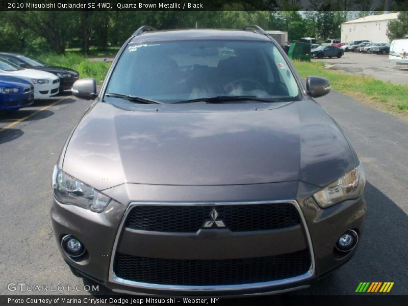 Quartz Brown Metallic / Black 2010 Mitsubishi Outlander SE 4WD