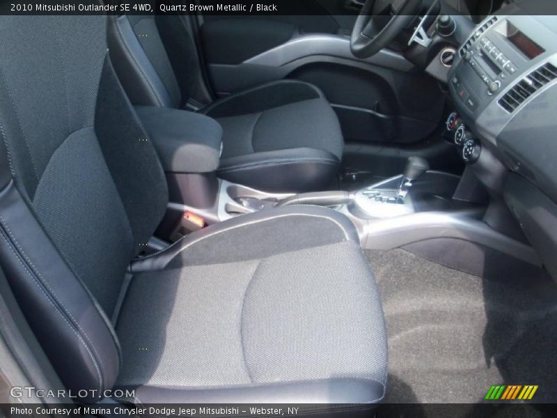 Quartz Brown Metallic / Black 2010 Mitsubishi Outlander SE 4WD