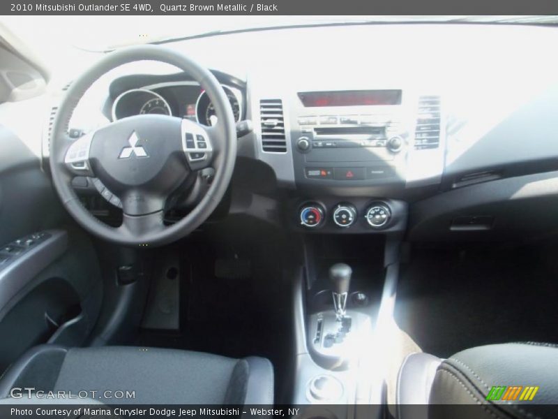 Quartz Brown Metallic / Black 2010 Mitsubishi Outlander SE 4WD