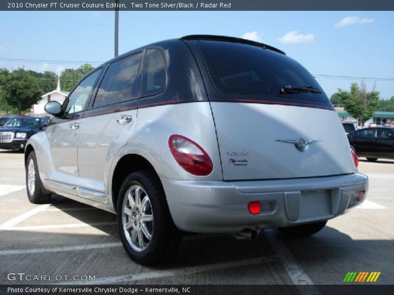 Two Tone Silver/Black / Radar Red 2010 Chrysler PT Cruiser Couture Edition