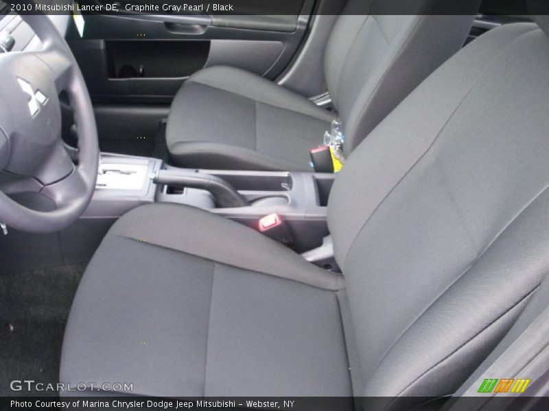 Graphite Gray Pearl / Black 2010 Mitsubishi Lancer DE