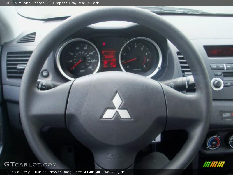 Graphite Gray Pearl / Black 2010 Mitsubishi Lancer DE