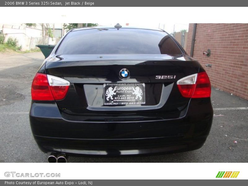 Jet Black / Beige 2006 BMW 3 Series 325i Sedan