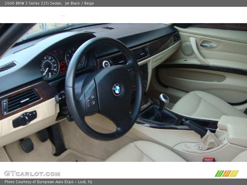Jet Black / Beige 2006 BMW 3 Series 325i Sedan