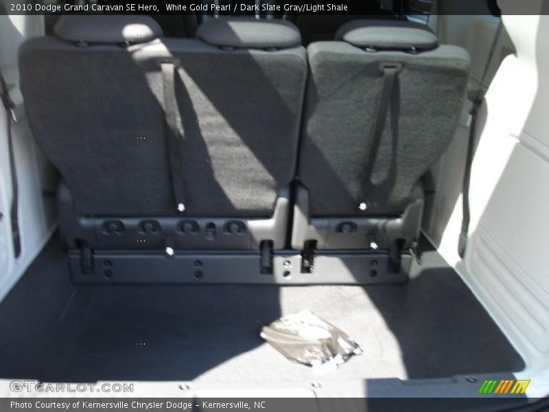 White Gold Pearl / Dark Slate Gray/Light Shale 2010 Dodge Grand Caravan SE Hero