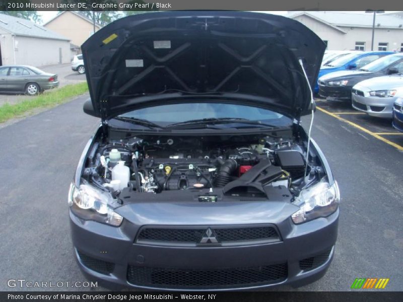 Graphite Gray Pearl / Black 2010 Mitsubishi Lancer DE