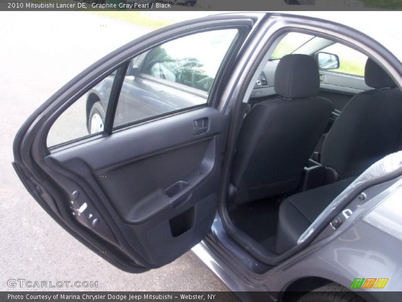 Graphite Gray Pearl / Black 2010 Mitsubishi Lancer DE