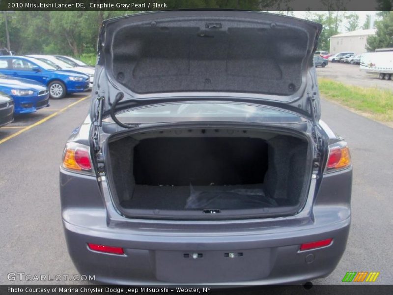 Graphite Gray Pearl / Black 2010 Mitsubishi Lancer DE