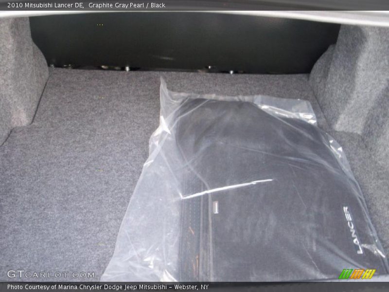 Graphite Gray Pearl / Black 2010 Mitsubishi Lancer DE