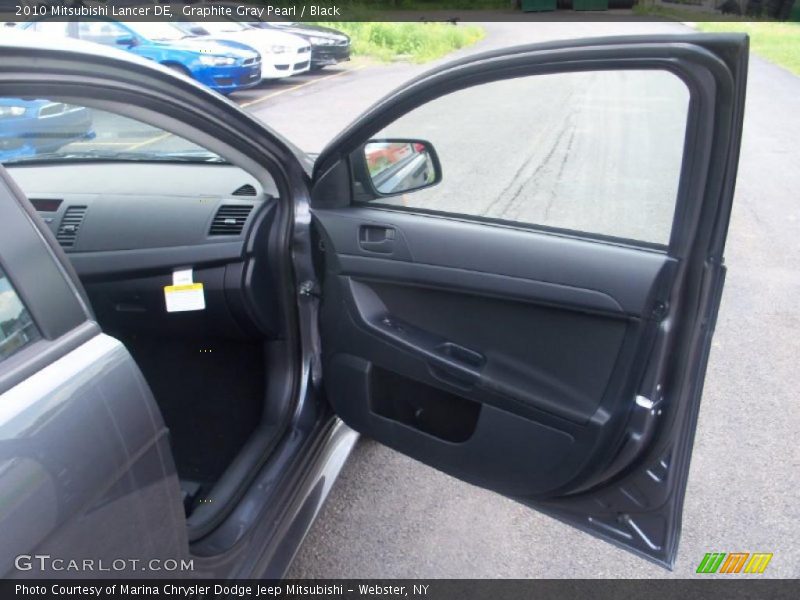 Graphite Gray Pearl / Black 2010 Mitsubishi Lancer DE