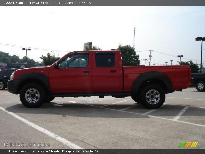 Aztec Red / Gray 2002 Nissan Frontier XE Crew Cab 4x4