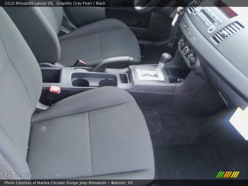 Graphite Gray Pearl / Black 2010 Mitsubishi Lancer DE