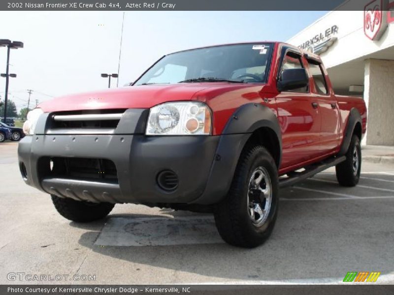 Aztec Red / Gray 2002 Nissan Frontier XE Crew Cab 4x4