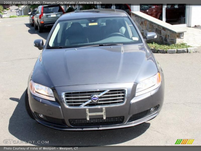 Titanium Gray Metallic / Anthracite Black 2008 Volvo S80 T6 AWD