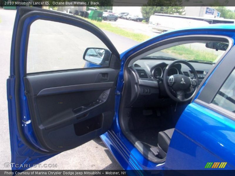 Octane Blue Metallic / Black 2010 Mitsubishi Lancer ES