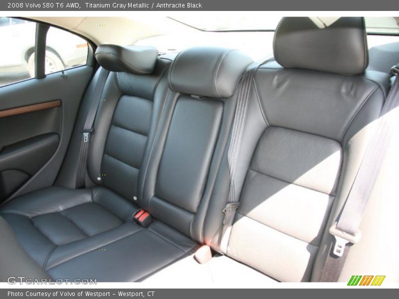 Titanium Gray Metallic / Anthracite Black 2008 Volvo S80 T6 AWD