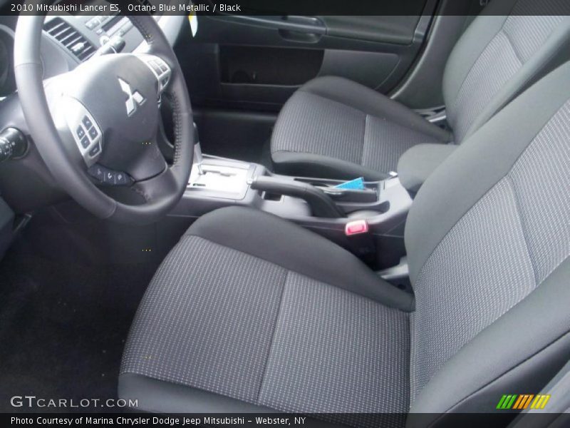 Octane Blue Metallic / Black 2010 Mitsubishi Lancer ES