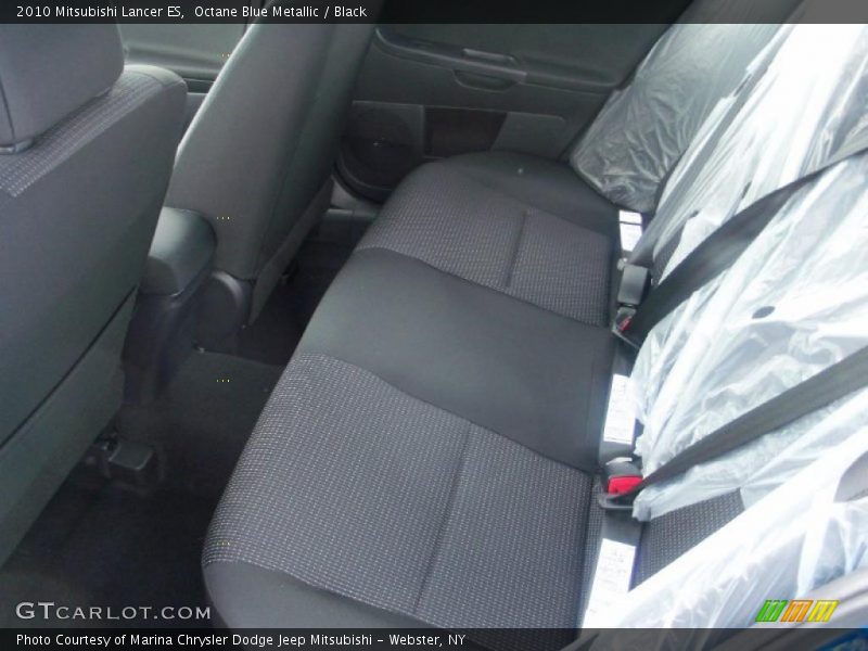 Octane Blue Metallic / Black 2010 Mitsubishi Lancer ES