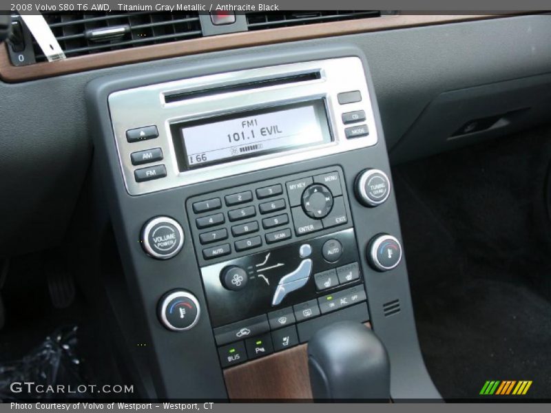 Titanium Gray Metallic / Anthracite Black 2008 Volvo S80 T6 AWD