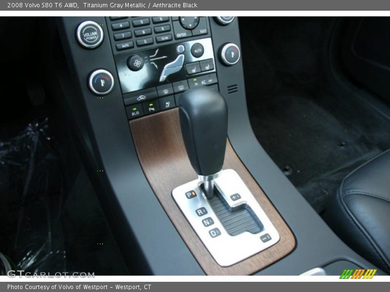 Titanium Gray Metallic / Anthracite Black 2008 Volvo S80 T6 AWD