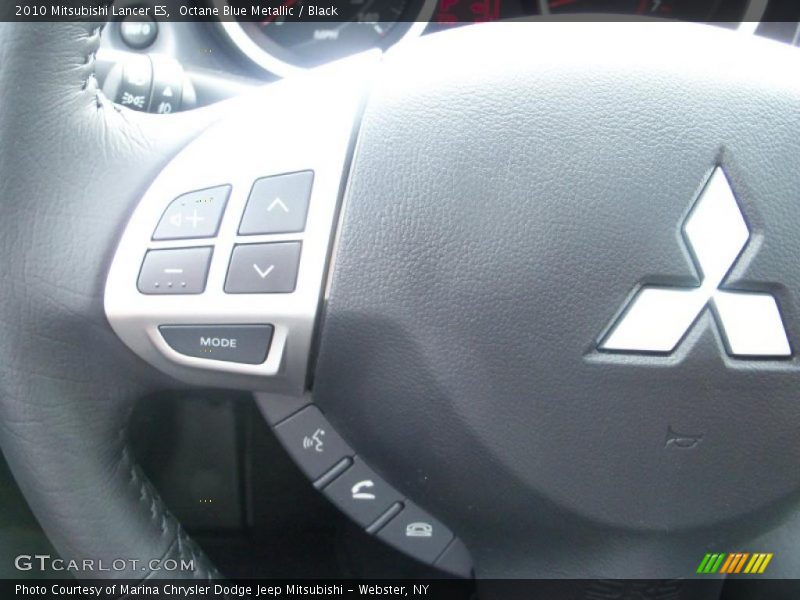 Octane Blue Metallic / Black 2010 Mitsubishi Lancer ES