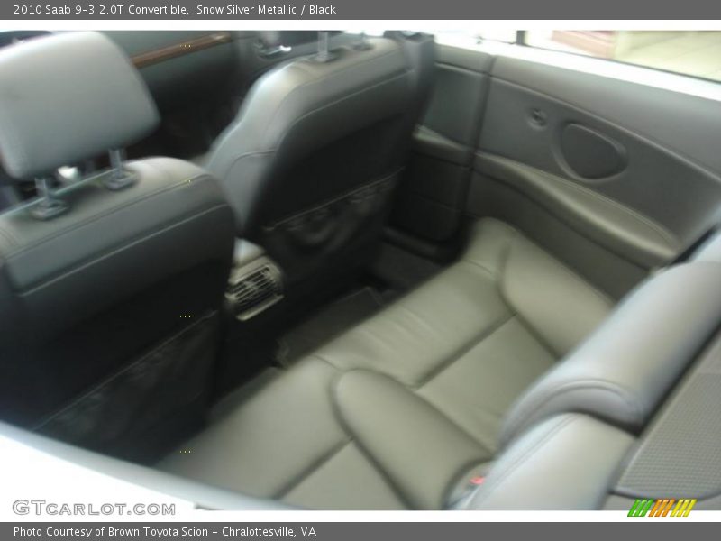 Snow Silver Metallic / Black 2010 Saab 9-3 2.0T Convertible