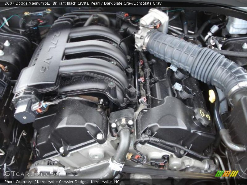 Brilliant Black Crystal Pearl / Dark Slate Gray/Light Slate Gray 2007 Dodge Magnum SE