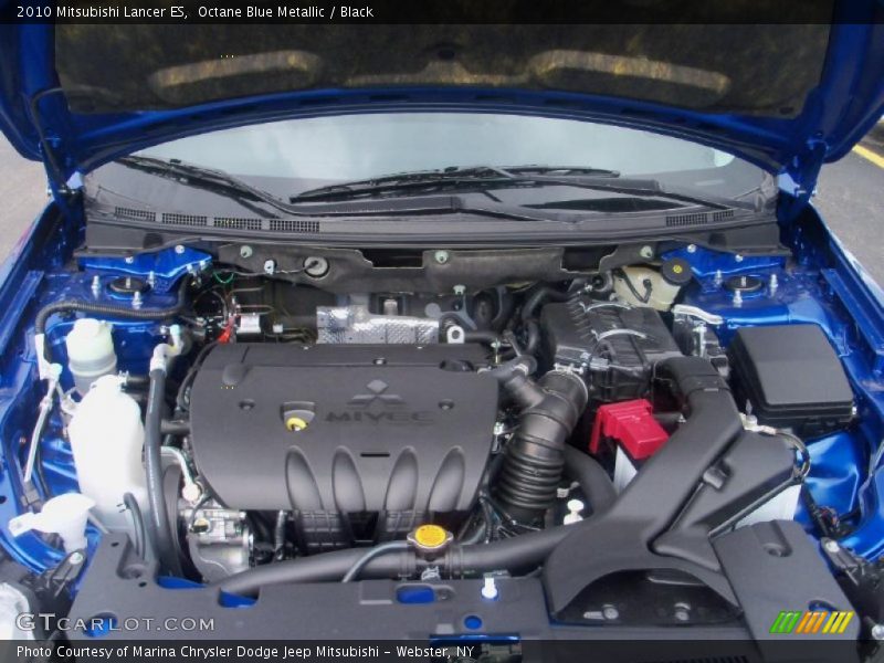 Octane Blue Metallic / Black 2010 Mitsubishi Lancer ES
