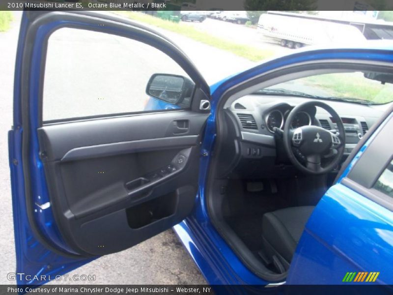 Octane Blue Metallic / Black 2010 Mitsubishi Lancer ES