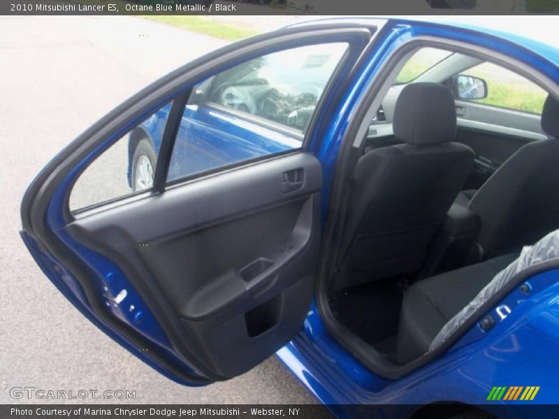 Octane Blue Metallic / Black 2010 Mitsubishi Lancer ES