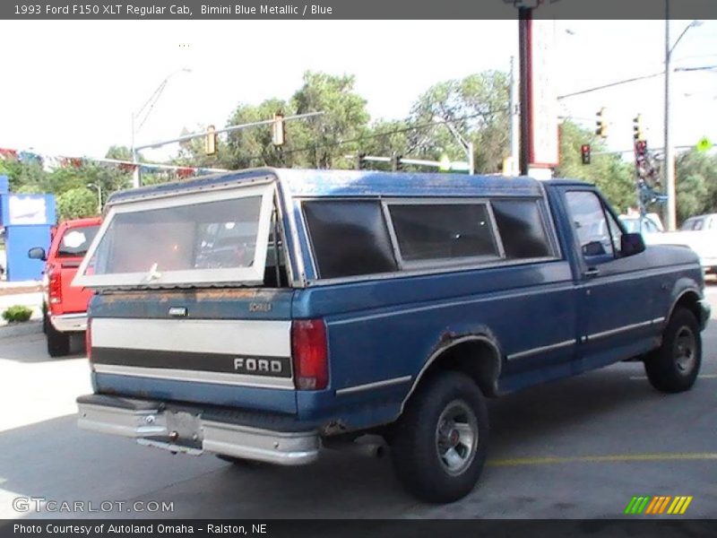 Bimini Blue Metallic / Blue 1993 Ford F150 XLT Regular Cab