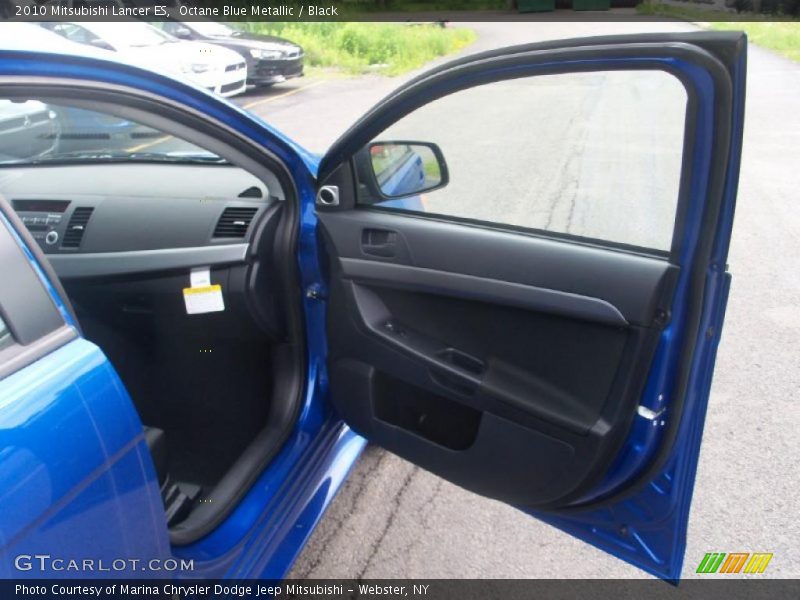 Octane Blue Metallic / Black 2010 Mitsubishi Lancer ES