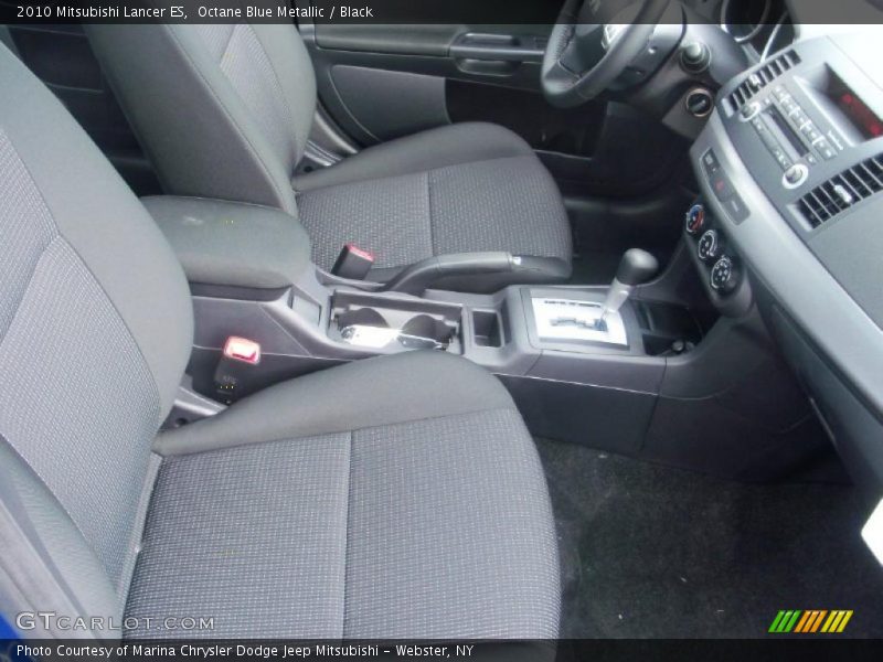 Octane Blue Metallic / Black 2010 Mitsubishi Lancer ES
