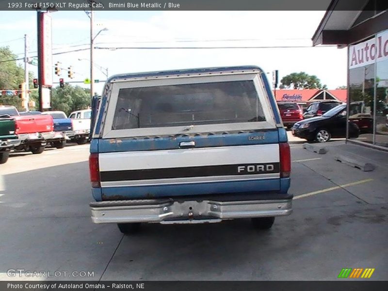 Bimini Blue Metallic / Blue 1993 Ford F150 XLT Regular Cab