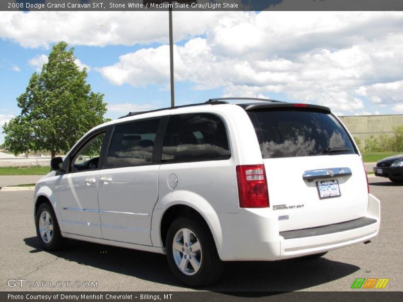 Stone White / Medium Slate Gray/Light Shale 2008 Dodge Grand Caravan SXT