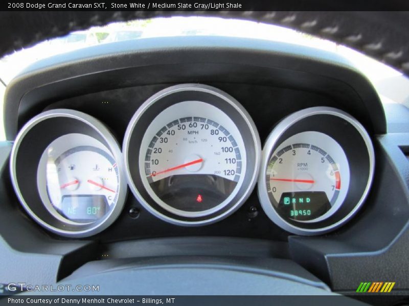 Stone White / Medium Slate Gray/Light Shale 2008 Dodge Grand Caravan SXT