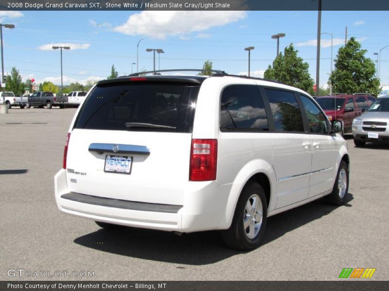 Stone White / Medium Slate Gray/Light Shale 2008 Dodge Grand Caravan SXT