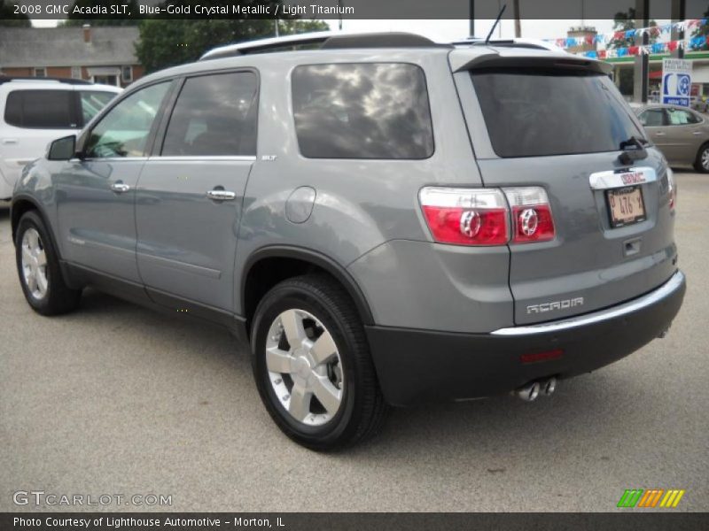 Blue-Gold Crystal Metallic / Light Titanium 2008 GMC Acadia SLT