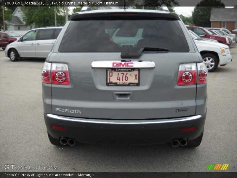 Blue-Gold Crystal Metallic / Light Titanium 2008 GMC Acadia SLT