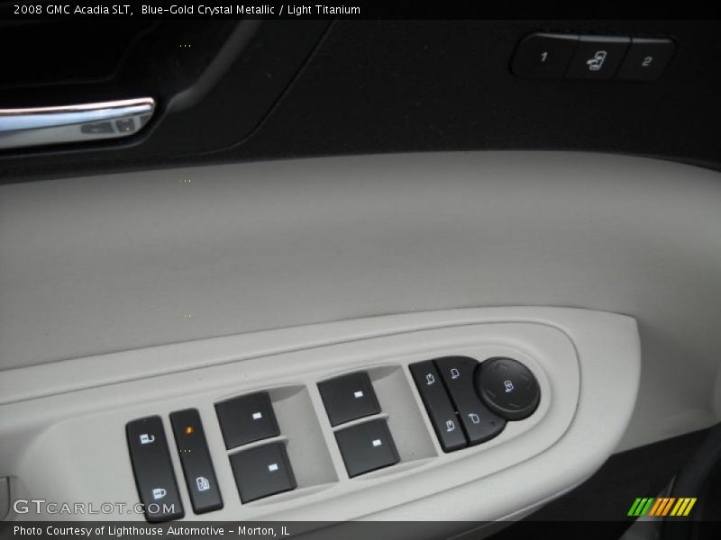 Blue-Gold Crystal Metallic / Light Titanium 2008 GMC Acadia SLT