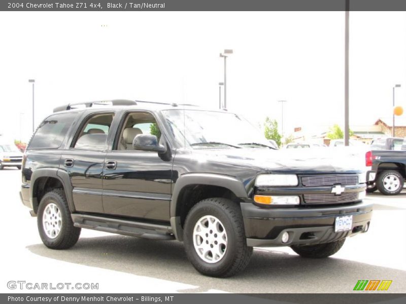 Black / Tan/Neutral 2004 Chevrolet Tahoe Z71 4x4