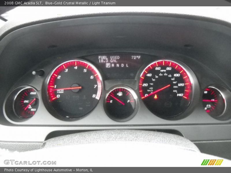 Blue-Gold Crystal Metallic / Light Titanium 2008 GMC Acadia SLT