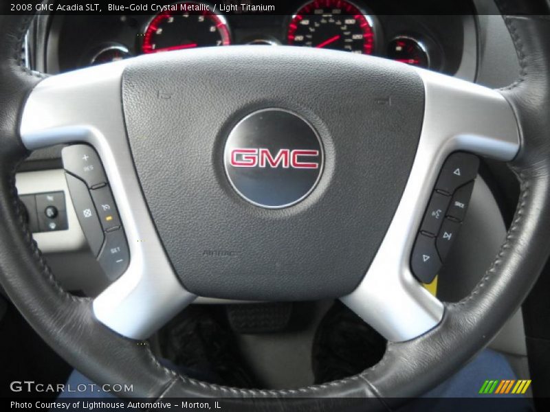 Blue-Gold Crystal Metallic / Light Titanium 2008 GMC Acadia SLT